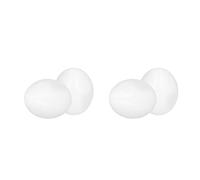 AKLOSIPY 50 Pcs Simulation Plastic Eggs for Breeding and Hatching -, Replica for Enhanced Breeder Success