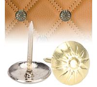 AKLOSIPY 500PCs Iron Nails for Sofa Decor and Clothing Accessories - Chrysanthemum Shape, 11 X 16MM Design