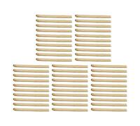 AKLOSIPY 50pcs Tea Stem Stud Earrings for Women, Thin Tea Stick Earrings for Newly Pierced Ears, Inflammation & Promote Healing, Gentle Ear Hole Care with Hygienic Plastic Case (Thick style)