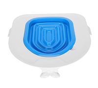 AKLOSIPY 5pcs Cat Toilet Training Tool Set - ABS Cat Toilet Trainer with Adapter Pads for Easy Pet Bathroom Transition