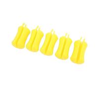 AKLOSIPY 5PCS Silicone Fishing Rod Fixed Binding Clip, Reusable Portable Fishing Rod Beam Fastener for Pole Boat Equipment Accessories, (Yellow)