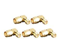 AKLOSIPY 5PCS SMA J Male to K Female Right Angle Adapter Connector for RF Coaxial Cable Use