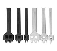 AKLOSIPY 6 Pcs High-Carbon Steel Prong Chisel Set for Leather Punching - 2 Hole, 4 Hole, 6 Tool Set