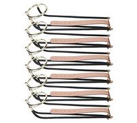 AKLOSIPY 6Pcs Billiard Table Falling Rail Snooker Pool Bronze Brass Replacement Parts with Belt and Net for Home Game Room Furniture Accessories Duty