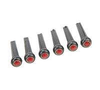 AKLOSIPY 6Pcs Guitar Bridge Pin Kit - and Stylish Pins for Enhanced Sound Quality and Aesthetic Appeal (Red Head Type)