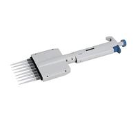 AKLOSIPY 8-Channel 5-50μL Variable Volume Manual Pipette, ISO 8655 Calibrated, Ergonomic Low-Force Plunger, Digital Volume Display, Pipettor for PCR, ELISA, Cell Culture