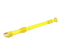 AKLOSIPY 8-Hole Clarinet in ABS Material with Rod, Portable Instrument in Fluorescent Green for Easy Learning (Yellow)