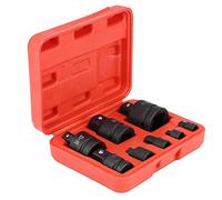 AKLOSIPY 8-piece Socket Adapter Set, Chrome-Molybdenum, 1/4" to 1" | Heat treated for extra strength, imprinted sizes for easy use, includes storage case, perfect