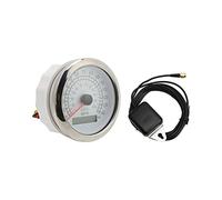 AKLOSIPY 85mm Speedometer Digital 220km/h 0-140MPH Odometer for Cars Boats RV with Red Backlight IP67 (White)