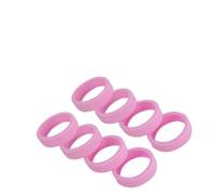 AKLOSIPY 8PCS Noise Reducing Silicone Luggage Wheels Protector Cover - & Stylish Travel Accessory for Easy Identification and (Pink)