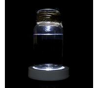 AKLOSIPY ABS Material,Multi-Color and White Light Options,Battery Operated Er,ABS Bottle Coaster,LED Coasters for Parties,Bottle Light Accessory,Colorful LED (White Shell)