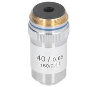 AKLOSIPY Achromatic Microscope Objective 40X Magnification with Universal Interface - Brass and Clear Imaging