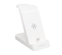 AKLOSIPY B20 3-in- Charging Station for FE S10 S9 Note20 Note10 Buds Pro Live 4 - Travel with 65W PD Adapter, Phone Stand, Certified (White)