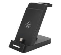 AKLOSIPY B20 3-in- Charging Station for FE S10 S9 Note20 Note10 Buds Pro Live 4 - Travel with 65W PD Adapter, Phone Stand, Certified (Black)