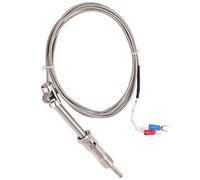 AKLOSIPY BERM Type Compression Spring Thermocouple Probe with Shielded 2m Cable and Miniature Male Plug - Industrial Grade Temperature Sensor for Digital Thermometers, Data Loggers, PID (#2)