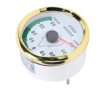 AKLOSIPY Boat Rudder Angle Indicator Gauge, 85mm 0-190ohm IP67 Stainless Steel with Red Light, for Marine Ship Speedboat Yacht Engine Generator Set (White Dial Gold Bezel)