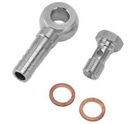 AKLOSIPY Brake Banjo Adapter M10x1.0 to /4 in with Brass Washers for Pipeline Connections