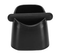 AKLOSIPY Coffee Knock Box with Removable Knock Bar - Silent & Safe Coffee Ground Container for Home & Café Use (Black)