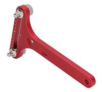 AKLOSIPY Comp. Watch Case Opener Tool Prong T-Shaped Wrench Back Cover Remover for Battery Replacement Repair Kit Gray Non-Damaging Design with Clear Scale for Secure and Easy Use (Red)