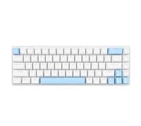 AKLOSIPY Compact 68 Keys Mechanical Keyboard with RGB Backlight and Blue Switch for and - Lightweight Wired Gaming Keyboard (White Blue)