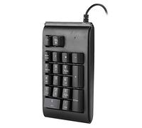 AKLOSIPY Compact USB Wired Numeric Keypad with RGB Lighting Effects - 19 Key Mechanical Feel Keyboard (Black)