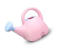 AKLOSIPY Cute Elephant-Shaped Children Watering Can, 1.5L Plastic Gardening Kettle - Fun and Safe Outdoor Toy in Pink (Pink)