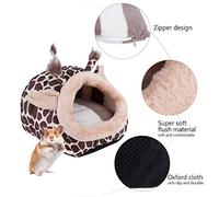 AKLOSIPY Cute Ffe Shaped Pet Pad Bed Mat nel for Hamsters and S - Cozy Warm S Mat for Sm Pets - Ideal for Comfort and in Hammocks and S
