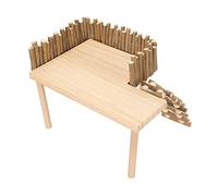 AKLOSIPY Decorative Hamster Climb Platform with Ladder - Wooden Small Pet Activity Playground Ideal for Golden Bears & Sugar Gliders