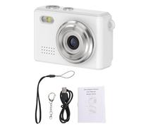 AKLOSIPY Digital Camera, 1080P HD Video 12MP Photo Portable Keychain Camera with 0.96 Inch Display 6 Filters LED Light, for Travel Study Recording Everyday Life (White)