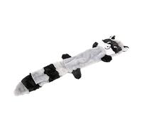 AKLOSIPY Dog Squeaky Raccoon Toy with BiBi Call Plush, Bite, Ideal for Play and Comfort for Pets, Brown (Gray)