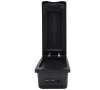 AKLOSIPY Double Layer Center Console Armrest Box for NIVA - Large Capacity with 3 USB Charging Ports, Fit and Elegant Design