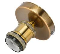 AKLOSIPY E27 Vintage Lamp Holder Classic Ceiling Light Socket with (gold
