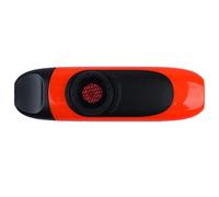 AKLOSIPY Electric Kazoo Set with Pickup .5mm Cable Adapter Membrane Lanyard, Professional ABS Portable Humming Instrument for Performance Recording Camping, 11cm Compact Design for (Orange)