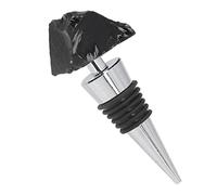 AKLOSIPY Elegant Irregular Stopper for Home Bar and Restaurant - Zinc Alloy with Excellent Sealing Performance and Easy Maintenance (Obsidian)