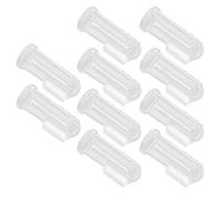 AKLOSIPY Finger Toothbrush Set - 10-Pack Infant Silicone Tongue & Gum Cleaner with Reusable Storage Shell, Food-Grade Safe, Boil-Sterilizable for Newborns, Teething Babies & Toddlers (Pink Shell)