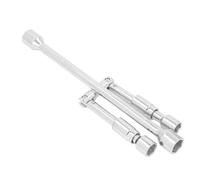 AKLOSIPY Folding Lug Wrench 14in 4 Way Tire Collapsible Wheel Nut Tool for Car Truck SUV Emergency