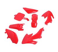 AKLOSIPY Front Rear Fairing Kit Mudguard Fits XR50 CRF50 SDG SSR 107 125 Kids Motor Trail Bikes Red Black (Red)