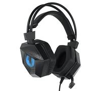 AKLOSIPY Gaming Headset with Noise Cancellation, USB & 3.5mm Interface, Over-Ear RGB Headphones for, PC, and Laptop - Blue (Black Blue)