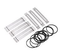 AKLOSIPY Guitar Fingerboard Guard Scratch Protector with Rubber Bands for Luthiers & Guitarists, Metal Design