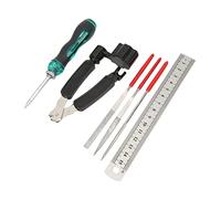 AKLOSIPY Guitar Repair Tool Kit with Portable Storage for Guitars, Ukuleles, Banjos, and Mandolins - Comprehensive Maintenance Solution