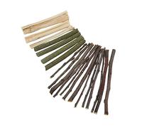 AKLOSIPY Hamster Chew Toy Set - Branch Grass Stick & Sweet Molar Sticks for Health 100g (#1)