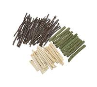 AKLOSIPY Hamster Chew Toy Set - Branch Grass Stick & Sweet Molar Sticks for Health 100g (#3)
