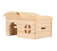 AKLOSIPY Hamster Wooden Log Cabin - & Pine, Bite Hideout for Hamsters, Golden Bears & Small Animals