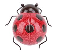 AKLOSIPY Handcrafted Metal Decorative Sculpture for Garden, Outdoor Decor, and Friends, Rustproof Red Design (Red)