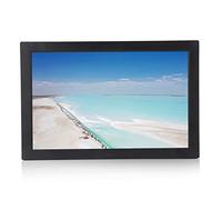 AKLOSIPY HD Digital Photo Frame 17in Support MP3/MP4/Image Play with Digital Clock and Calendar Black (GB Plug)