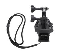 AKLOSIPY Helmet Chin Mount Fit for DJI Action, Strong Grip and Wind Blocking Design, Multi Angle Adjustable, Insta360 Ace Series, SJCAM, Lightweight Action Camera Helmet Chin Mount