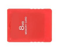 AKLOSIPY High-Speed 8MB Memory Card - Supports FMCB1.966 for Games - Essential Storage Solution for (Red)