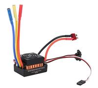 AKLOSIPY HOBBYFANS 60A Brushless ESC for RC Cars, Sensorless Electronic Speed Controller with Banana Head & Versatile Programming Options (Orange)
