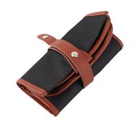 AKLOSIPY Hole Pen Curtain Portable Pencil Case, Oxford Cloth Pen Wrap with Artificial Leather Trim, Ideal for Artists Students Sketching, Fits Pens Pencils Colored Pencils Erasers (72 Holes (Long)