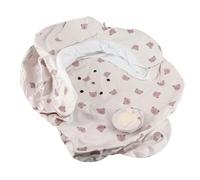 AKLOSIPY Inflatable Learning to Sit Chair Portable Folding PVC Floor Sofa with Built-in Pump Cute Cartoon Pattern Safe Support for Infant Toddler Bath Play Time Material Easy Carry Travel